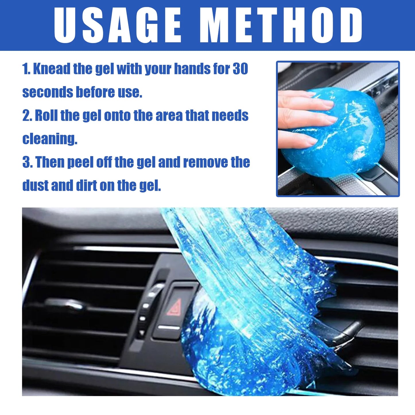 Car Cleaning Gel Car Interior Seats Remove Dirt And Dust Wash Free Refurbished Clean Portable Decontamination Device